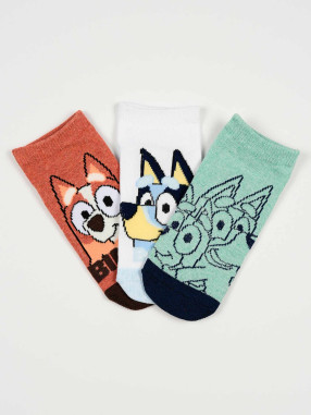 KIDS MOVIE HEROES BLUEY Socks - Pack of 3 Pairs