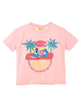 KIDS MOVIE HEROES Тениска Lilo&Stitch