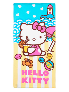 KIDS MOVIE HEROES HELLO KITTY Beach Towel