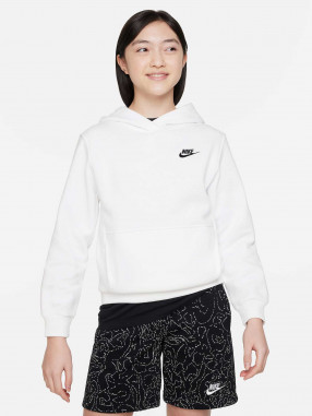 NIKE Παιδική Μακρυμάνικη Μπλούζα K NSW CLUB FLC HDY LBR