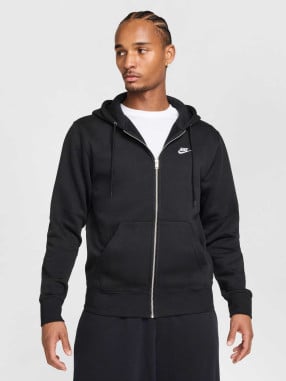 NIKE Суитшърт M NK CLUB BB FZ HOODIE