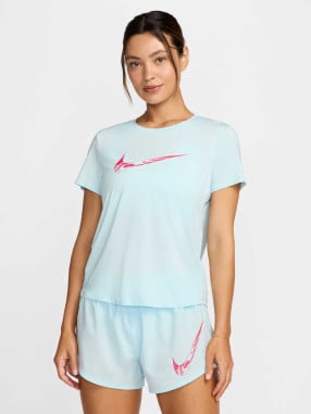 NIKE Κοντομάνικη Μπλούζα One Swoosh Femme Rose