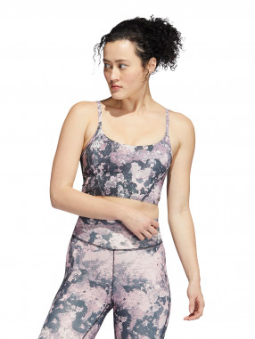 ADIDAS PERFORMANCE Ženski sportski grudnjak Yoga Light Support Long Line AOP