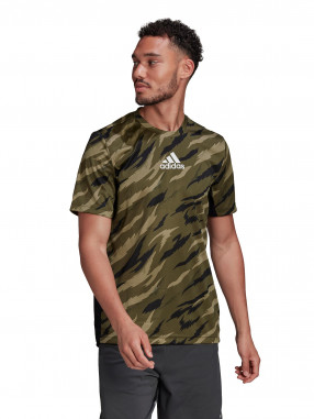 ADIDAS Κοντομάνικη Μπλούζα Μ FEELSTRG CAMO