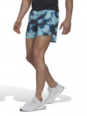 ADIDAS PERFORMANCE Pantaloni scurti Run Icons Logo Graphic Aop