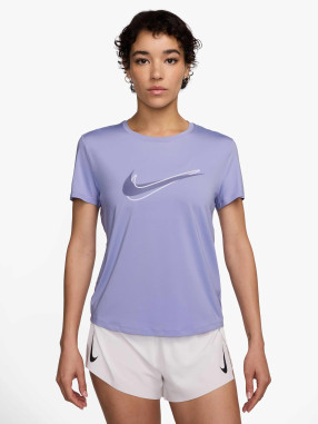 NIKE Тениска W NK ONE SWSH HBR DF SS TOP