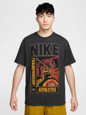NIKE Κοντομάνικη Μπλούζα Off Noir