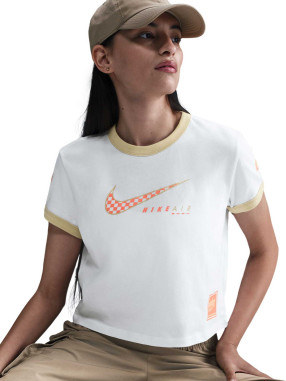 NIKE Κοντομάνικη Μπλούζα W NSW CLUB SS TEE MOTO RGR