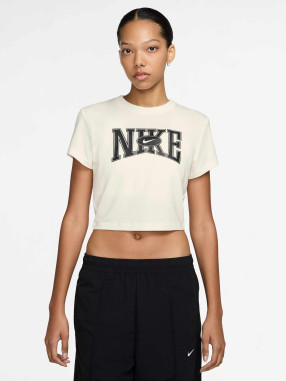 NIKE Тениска W NSW SLIM CROP TEE STREET