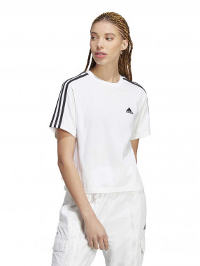 ADIDAS SPORTSWEAR Κοντομάνικη Μπλούζα Essentials 3-Stripes Single Jersey