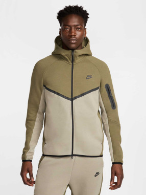 NIKE Суитшърт M NK TCH FLC FZ WR HOODIE