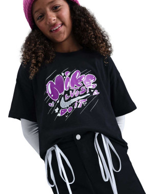 NIKE Тениска G NSW TEE ESSNTL DOODLE 2