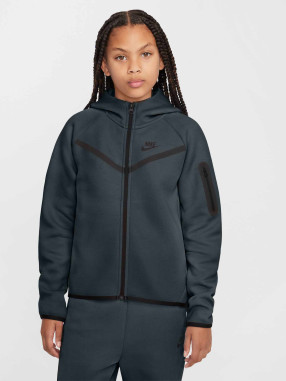 NIKE Dečiji gornji deo trenerke  G NSW TCH FLC HD FZ LS - PD