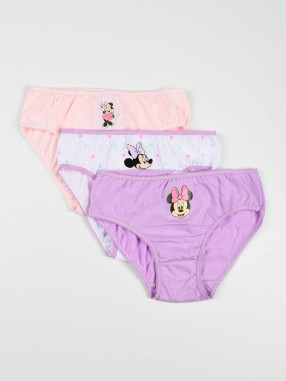 KIDS MOVIE HEROES Lenjerie - set de 3 piese Minnie Mouse