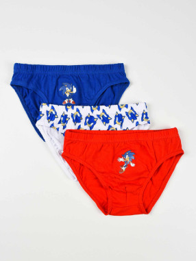 KIDS MOVIE HEROES Lenjerie - set de 3 piese Sonic