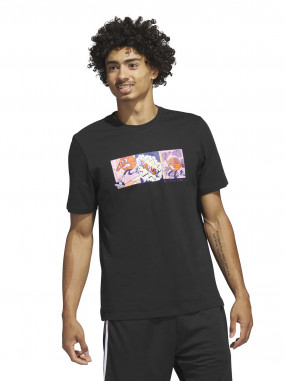 ADIDAS PERFORMANCE Κοντομάνικη Μπλούζα Lil Stripe Basketball Graphic