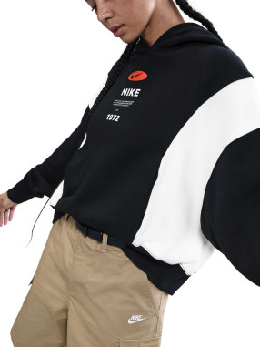 NIKE Суитшърт W NSW PHNX FLC REMIX OOS HDY
