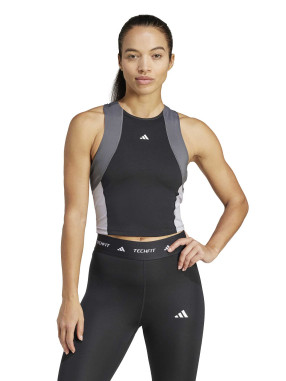 ADIDAS PERFORMANCE Αμάνικη Μπλούζα TECHFIT COLORBLOCK TRAINING CROP TANK TOP