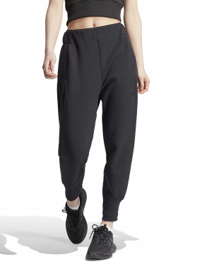  adidas Women's All SZN Fleece Wide Pants, Black, X