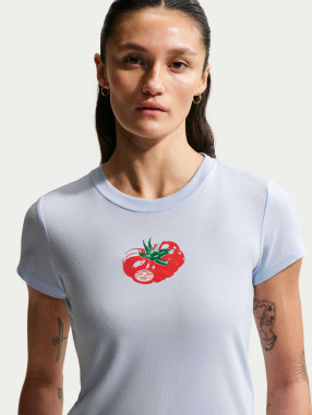 NIKE Тениска W NSW CHLLKNT MODCRP TMATO TEE