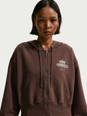 NIKE Суитшърт W NK PHNX FLC FZ HD GLS