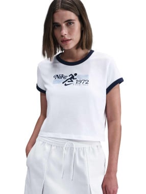 NIKE Тениска W NSW TEE RINGER CCB