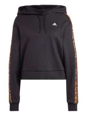 ADIDAS SPORTSWEAR Суитшърт Essentials 3-Stripes Animal Print Relaxed