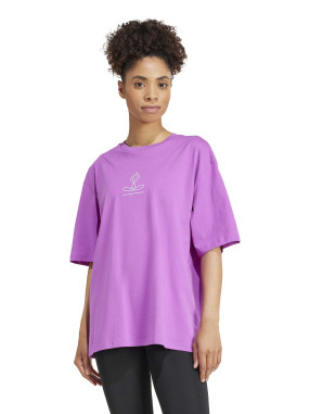 ADIDAS PERFORMANCE Κοντομάνικη Μπλούζα YOGA STAY BALANCED GRAPHIC TEE