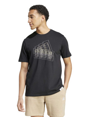 ADIDAS SPORTSWEAR Κοντομάνικη Μπλούζα GRAPHIC T-SHIRT MEN BLACK