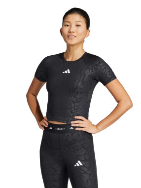 ADIDAS PERFORMANCE Tricou Techfit Printed