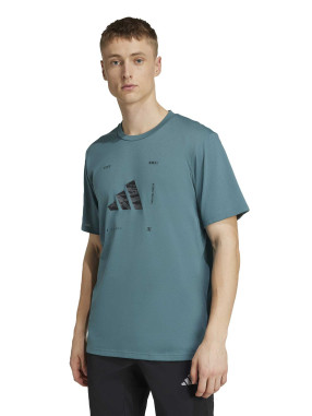 ADIDAS PERFORMANCE Tricou Climacool Training Camo Logo Graphic