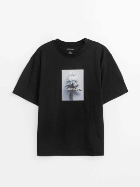 Calvin Klein Jeans Tricou Boxed Flower Boxy