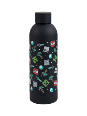 KIDS MOVIE HEROES Sticla Minecraft Icon Black 500 ml