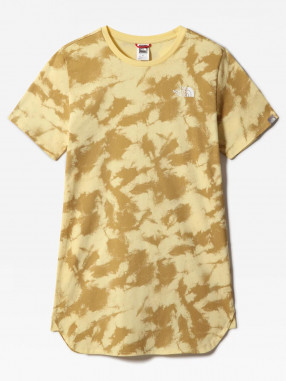 THE NORTH FACE Αθλητικό Φόρεμα  W SIMPLE DOME TEE DRESS UPDATE, Pale Banana Retro Dye Print