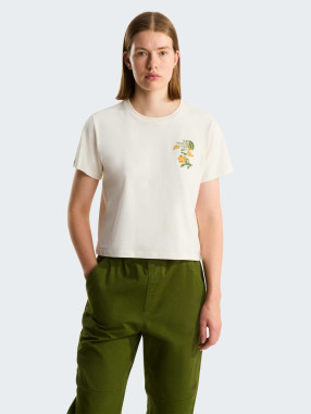 THE NORTH FACE Тениска W FLORA EMBRO REGULAR SHORT SLEEVE TEE-G