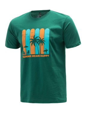 BRILLE Κοντομάνικη Μπλούζα Means Happy