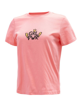 BRILLE Κοντομάνικη Μπλούζα GRL POW