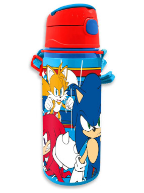 KIDS MOVIE HEROES Алуминиева бутилка с дръжка Sonic 600ml