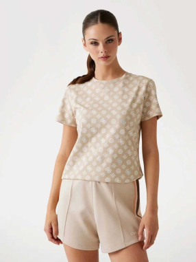 GUESS Tricou Gloria Peony Ss T-sh