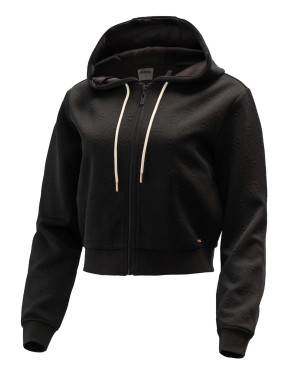 GUESS Суитшърт 3D PEONY ZIPPER HOOD
