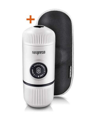 WACACO Coffee machine Nanopresso Classic + case, Chill White