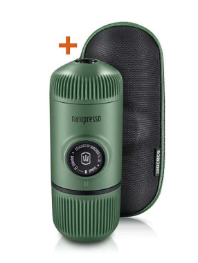 WACACO Coffee machine Nanopresso Classic + case, Moss Green