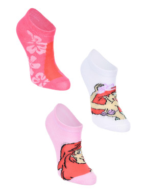 KIDS MOVIE HEROES Sosete - set 3 perechi Ariel