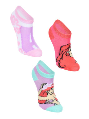 KIDS MOVIE HEROES Sosete - set 3 perechi Ariel