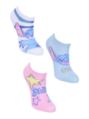 KIDS MOVIE HEROES Sosete - set 3 perechi Liloetstitch