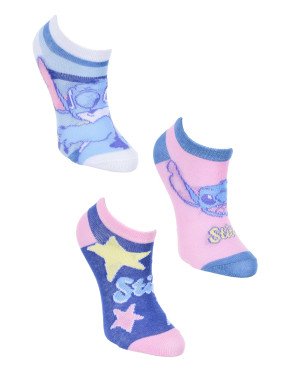 KIDS MOVIE HEROES Sosete - set 3 perechi Liloetstitch