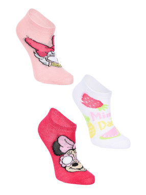 KIDS MOVIE HEROES Sosete - set 3 perechi Minnie