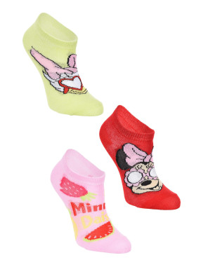 KIDS MOVIE HEROES Sosete - set 3 perechi Minnie
