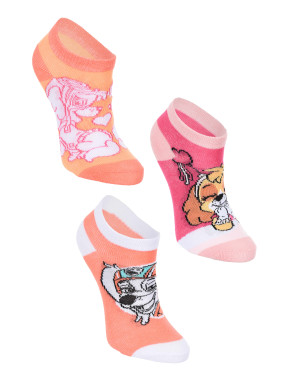 KIDS MOVIE HEROES Sosete - set 3 perechi Pawpatrol