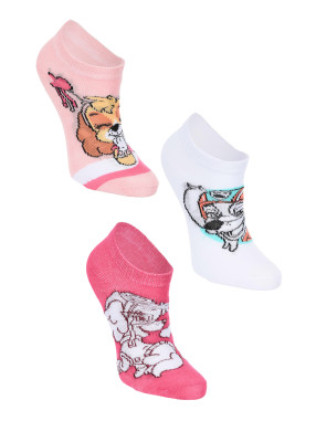 KIDS MOVIE HEROES Sosete - set 3 perechi Pawpatrol